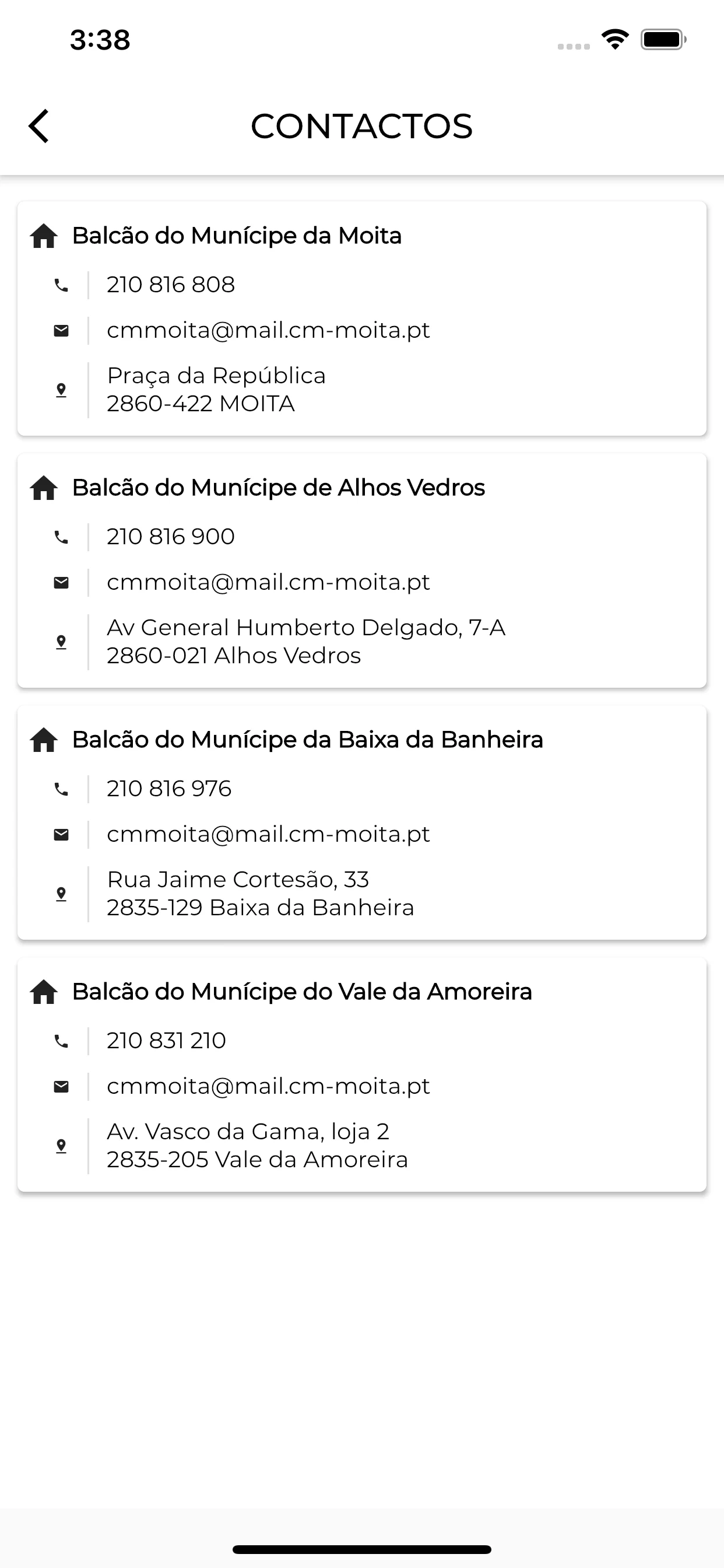 Águas Moita Online screenshot